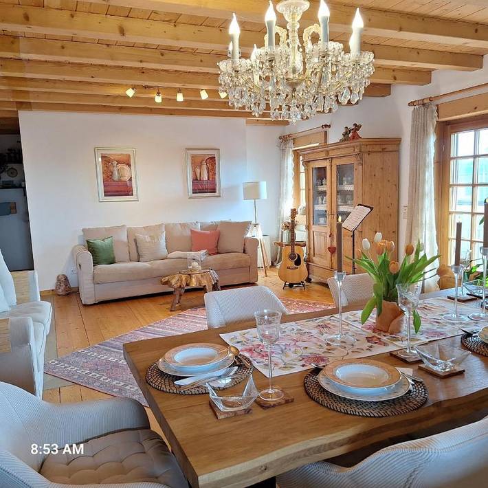 Ferienwohnung für 4 Personen, mit Balkon und Sauna sowie Ausblick in Löffingen