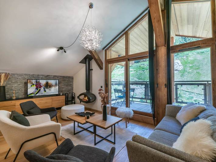 Hütte für 7 Personen, mit Balkon in Courchevel