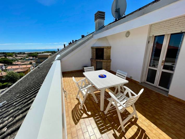 Ferienwohnung für 6 Personen, mit Balkon/Terrasse und Meerblick, mit Haustier - 1