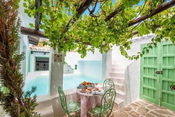 Location de vacances pour 10 personnes, avec terrasse ainsi que vue et piscine, animaux acceptés à La Puebla de los Infantes