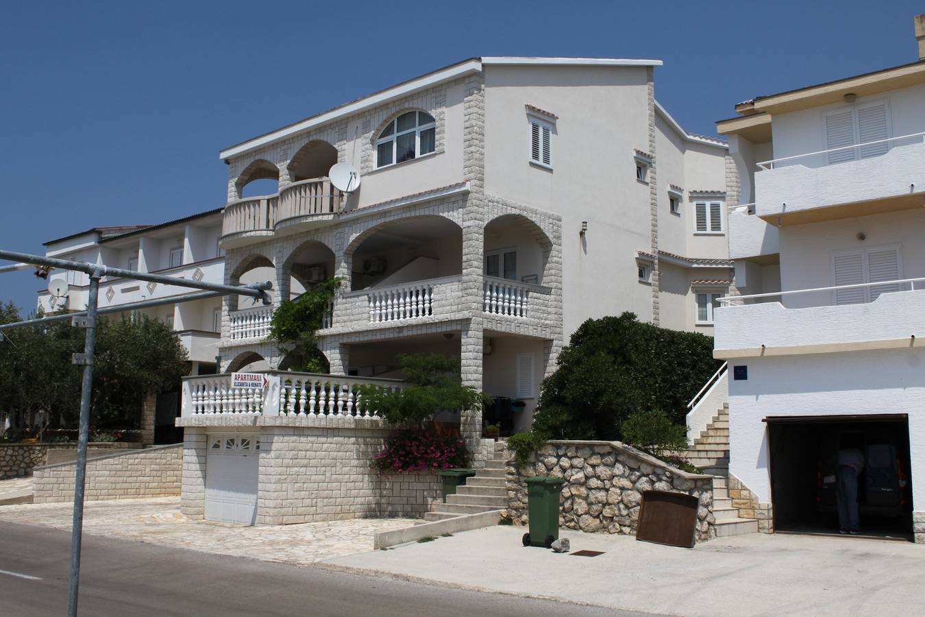 Entire apartment, Studio flat with terrace and sea view Stara Novalja (Pag) As-6469-b in Stara Novalja, Pag Island