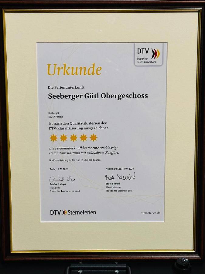 Ferienwohnung für 4 Personen, mit Ausblick und Seeblick sowie Garten, mit Haustier in Petting - 4