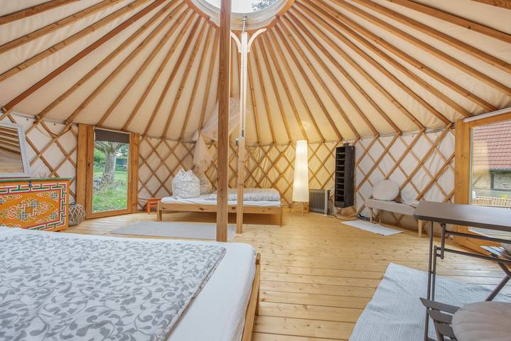 Gemütliche 28 m²-Jurte mit Sternenblick, Grillstelle und separatem Bad in Wald (Baden-Württemberg), Region Bodensee-Oberschwaben