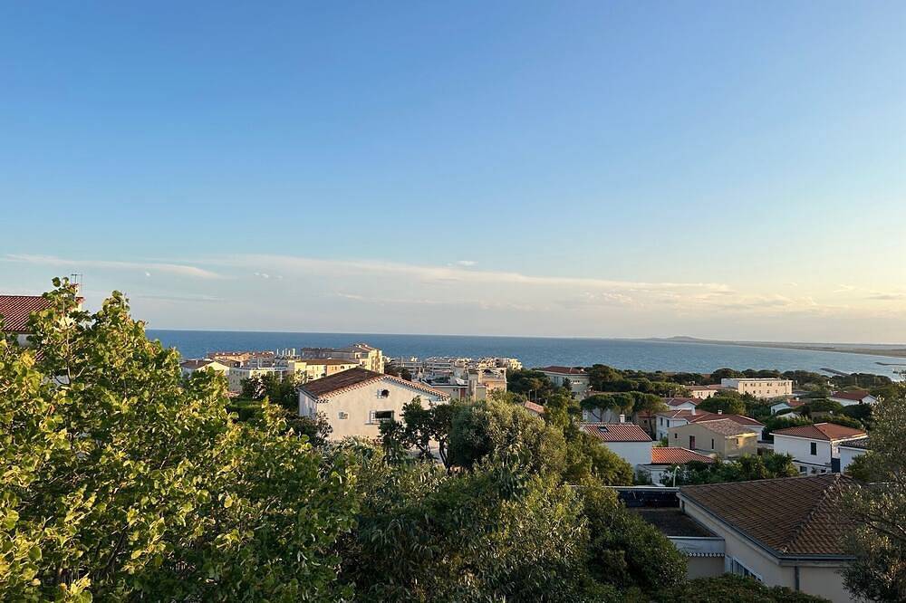 Sète, Villa Méditerranéenne Avec vue mer et Plage à Pieds in Sete, Mittelmeerküste (Frankreich)