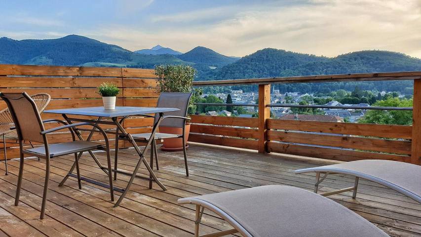 Chalet pour 2 personnes, avec vue et terrasse