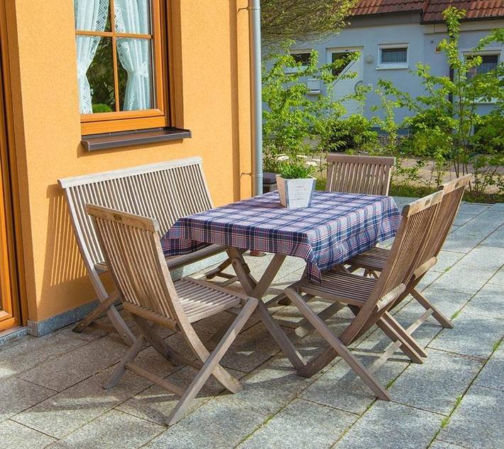 Ferienhaus für 3 Personen, mit Terrasse und Ausblick in Wiesentheid
