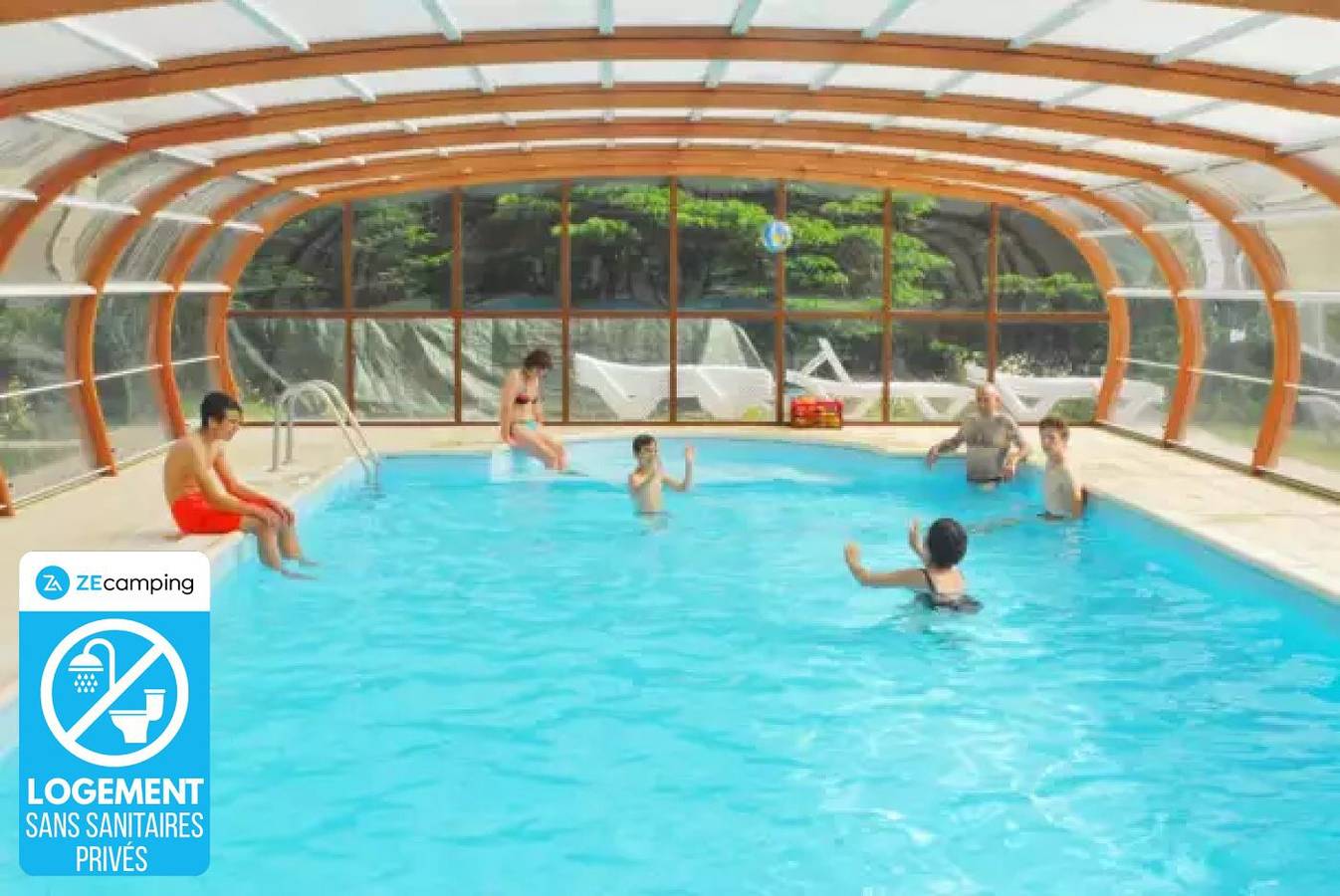 Zecamping 3 étoiles piscine couverte tente 6m2 2 pers in Chamberet, Région de Tulle