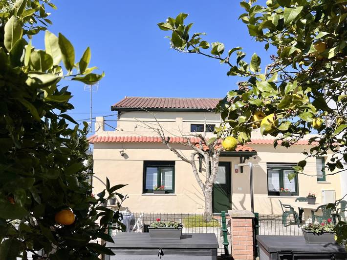 Ferienhaus fĂŒr 7 Personen, mit Garten