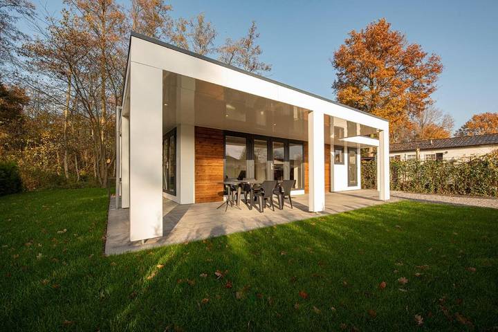 Ferienhaus für 4 Personen, mit Terrasse und Garten sowie Ausblick