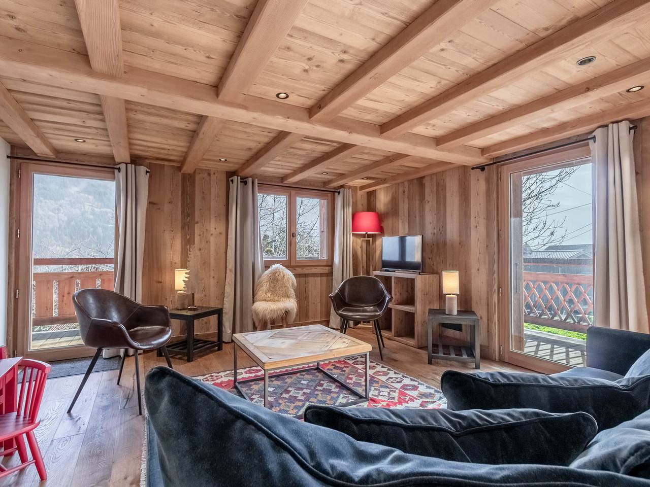 Appartement entier, Chalet rénové pour 10 pers., St-Gervais, balcon, parking in Saint-Gervais-les-Bains, Pays du Mont-Blanc