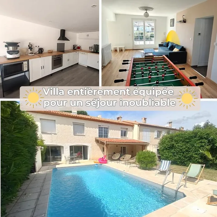 Casa de vacaciones para 10 personas, con jardín y piscina, Se admiten mascotas - 1