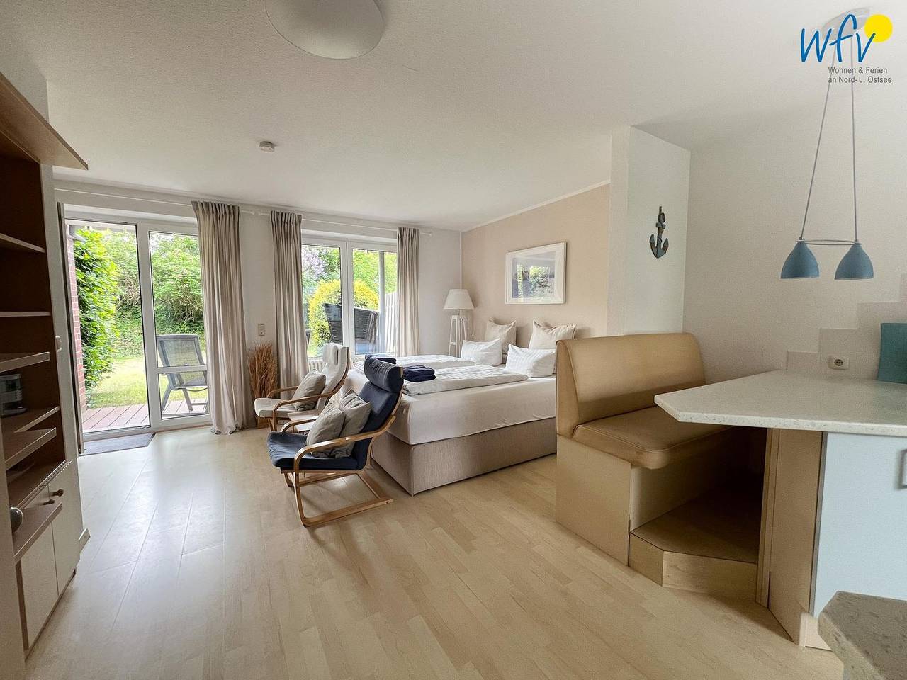 Ganze Wohnung, Ferienwohnung auf Wangerooge mit Garten, Balkon und überdachter Terrasse in Wangerooge