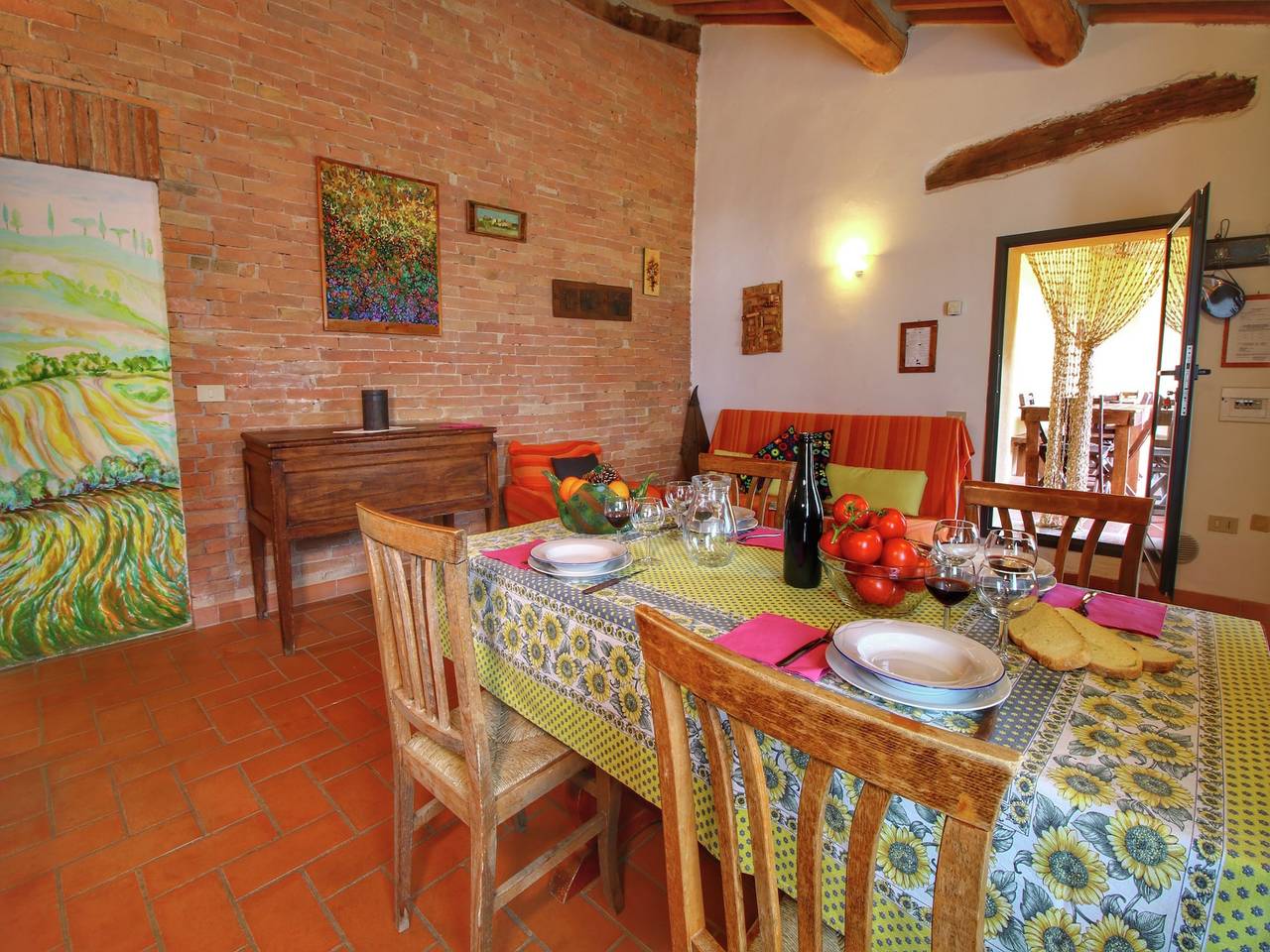Cottage in Toscana con patio in Castiglione d'Orcia (comune), Val d’Orcia