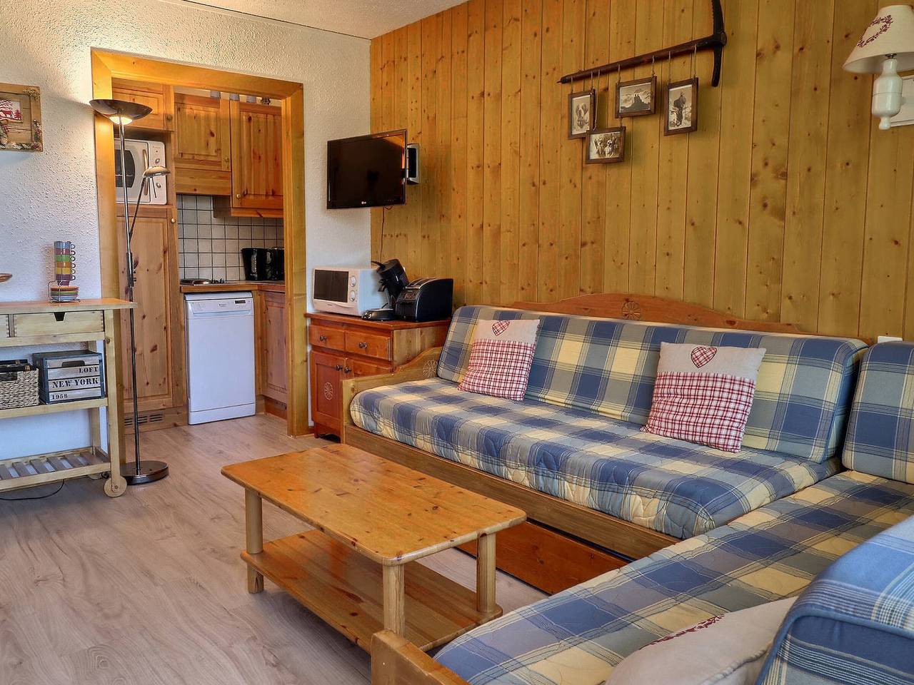 Apartamento entero, Apartamento 2 piezas con rincón montaña, ideal para familias, animales permitidos in Méribel-Mottaret, Les Allues