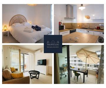 Gîte pour 4 personnes, avec balcon/terrasse, adapté aux familles dans Casino de Valras Plage