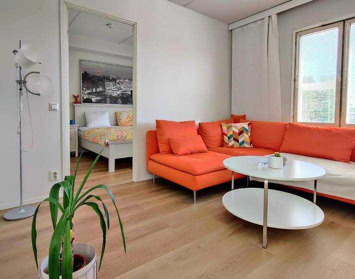 Appartement de vacances pour 3 personnes, avec balcon ainsi que vue et sauna