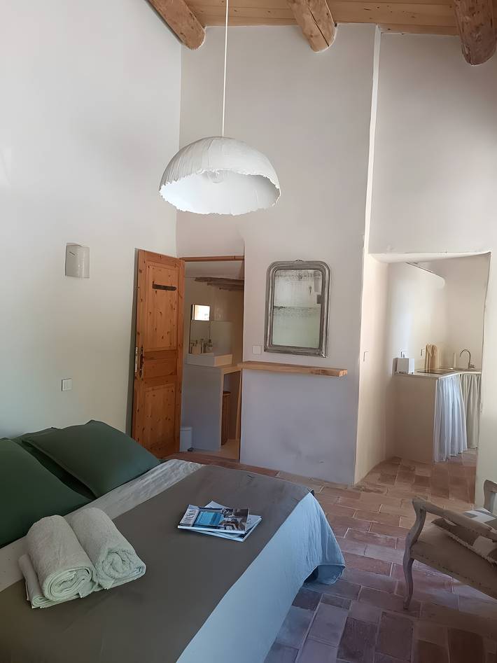 Entire studio, Studio 'Bëj-Gànnaar' with Air Conditioning and Garden - Luberon in Saint-Saturnin-lès-Apt, Parc naturel régional du Luberon