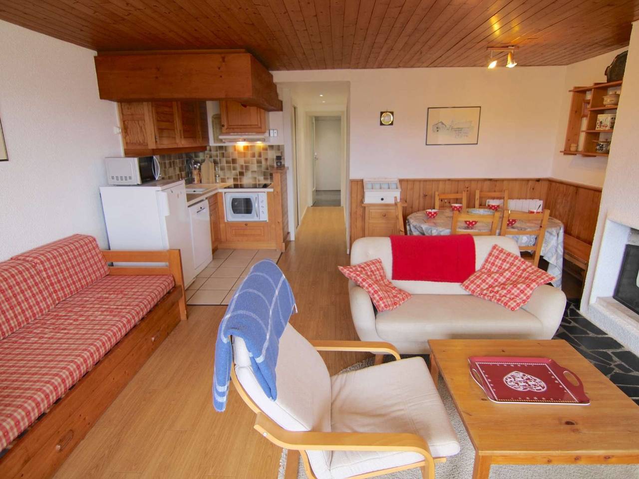 Apartamento entero, Apartamento 3 piezas Les Saisies, 6 pers, balcón in Les Saisies, Albertville region