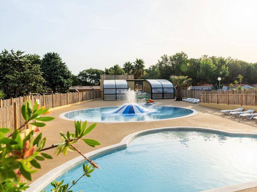 Camping Beau Rivage - Ciela Village - Mobilheim 6 personen - Ciela Confort Compact 3 Zi. 6 Pers. in Mèze, Mittelmeerküste (Frankreich)