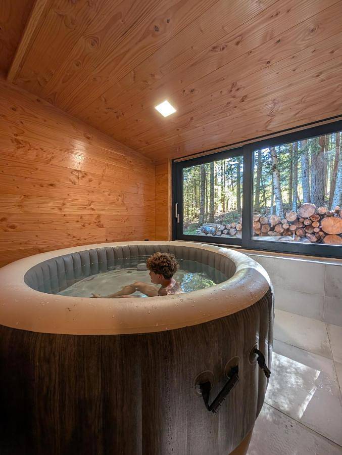 Location de vacances pour 12 personnes, avec terrasse et sauna ainsi que jacuzzi et jardin, animaux acceptés à Chalmazel - 3