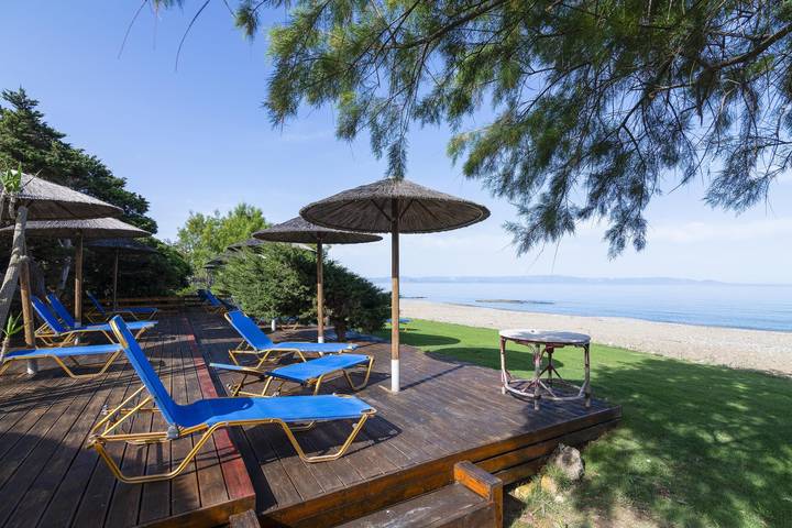Casa vacacional para 5 personas, con Vistas al mar y Terraza en Grecia