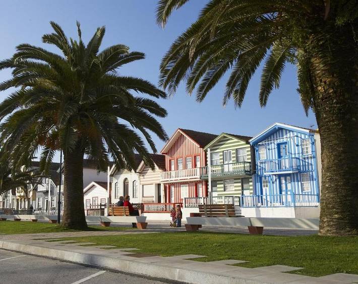 Apartamento para 6 personas, con vistas y jardín, Se admiten mascotas en Costa Nova