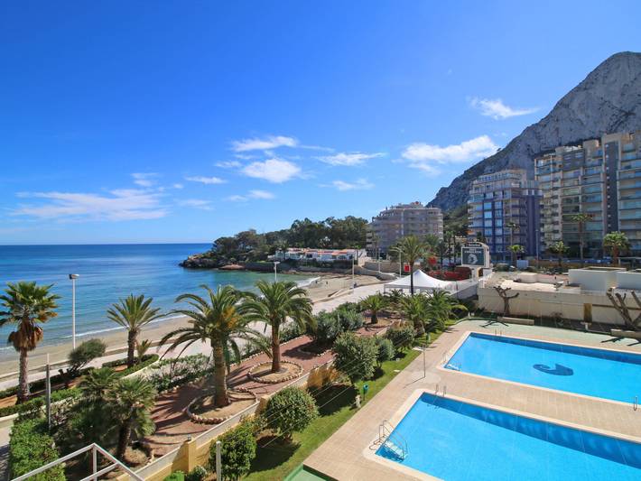 Appartamento per 3 persone, con piscina per bambini e giardino nonché terrazza, con animali domestici a Calpe