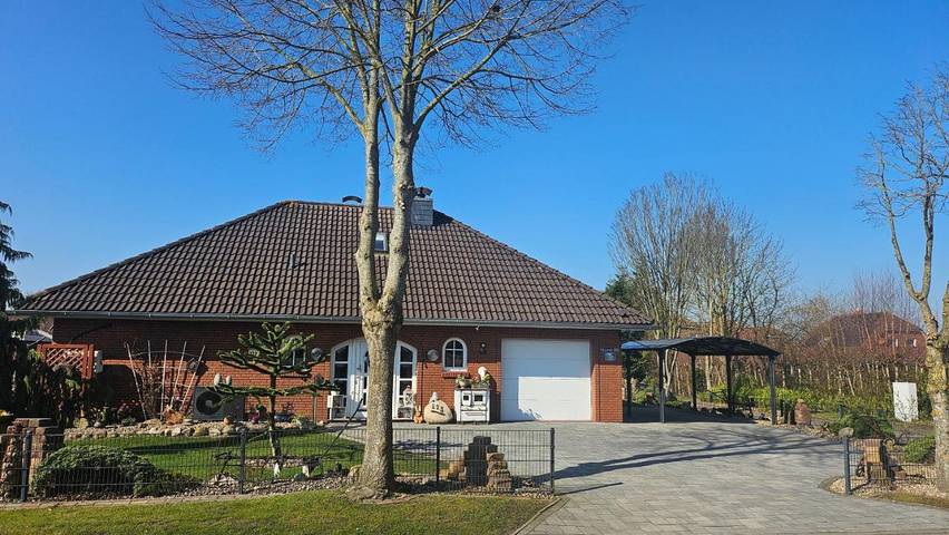 Ferienwohnung für 5 Personen, mit Terrasse und Garten sowie Sauna in Osteel