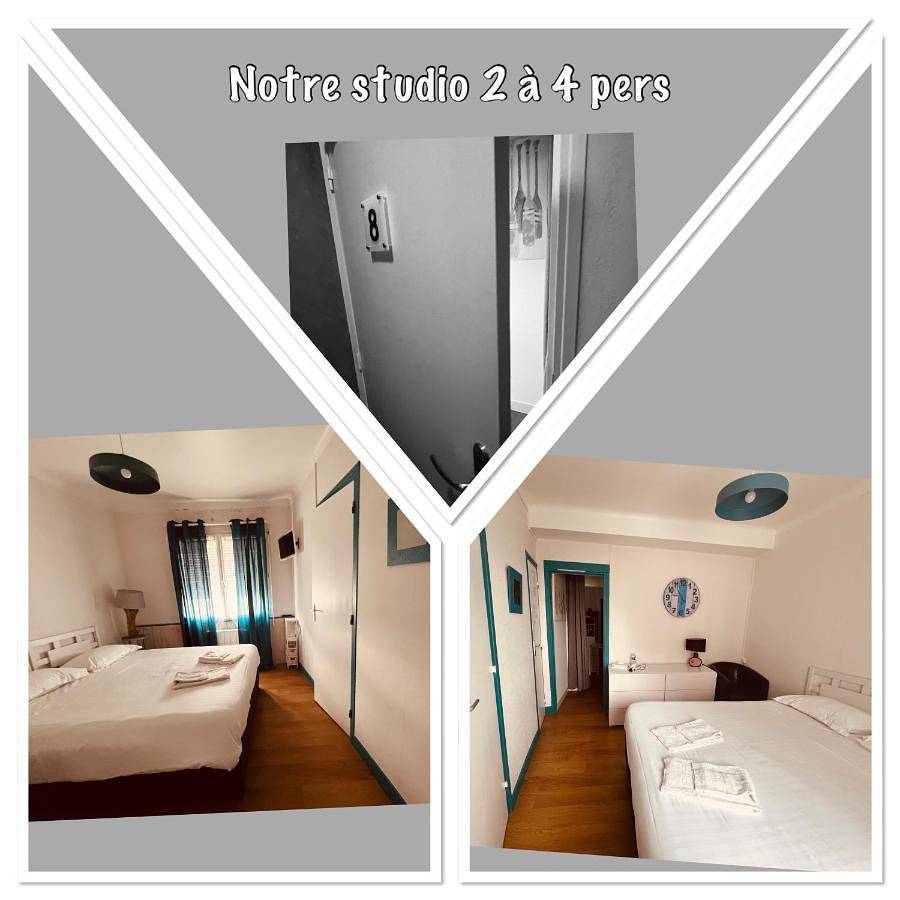 Hotel Le Crist Al, Front de mer, chambres climatisées et son studio non climatisé, proche du centre ville in Saint-Georges-de-Didonne, Région de Rochefort
