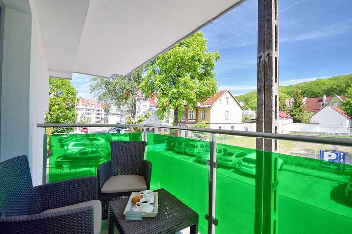 Ganze Wohnung, Stylish Apartment with Balcony | 400 m from the Beach in Międzyzdroje, Misdroy (Gemeinde)