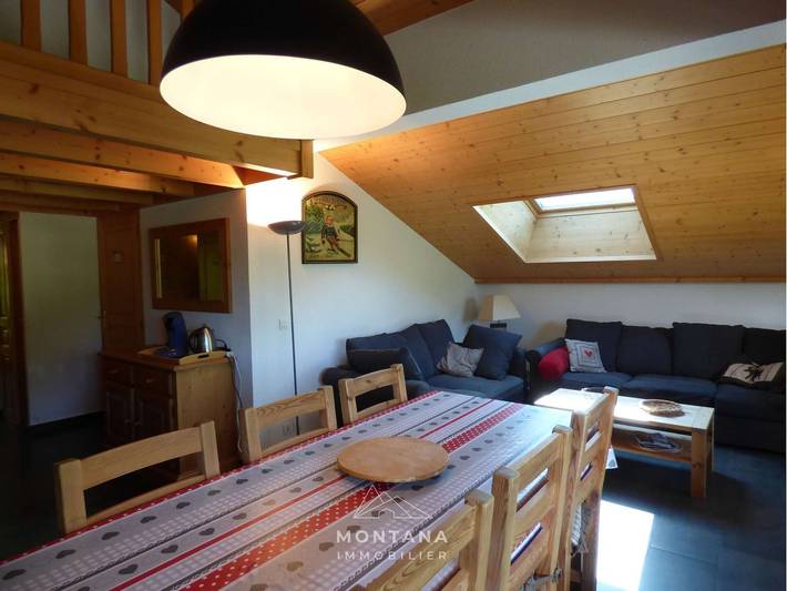Ganze Wohnung, Duplex 4-Zimmer + Mezzanine für 8 Personen in Le Grand-Bornand in Le Grand-Bornand, Annecy und Umgebung