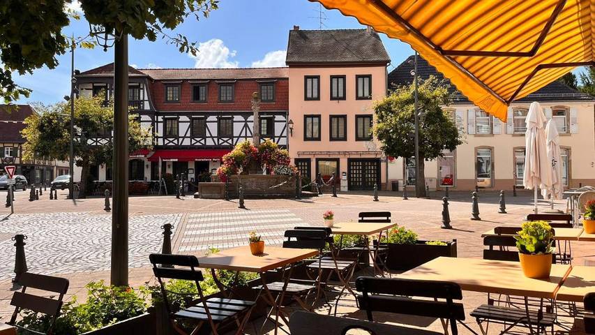 Hôtel pour 2 personnes, avec terrasse ainsi que piscine et vue à Mutzig - 2