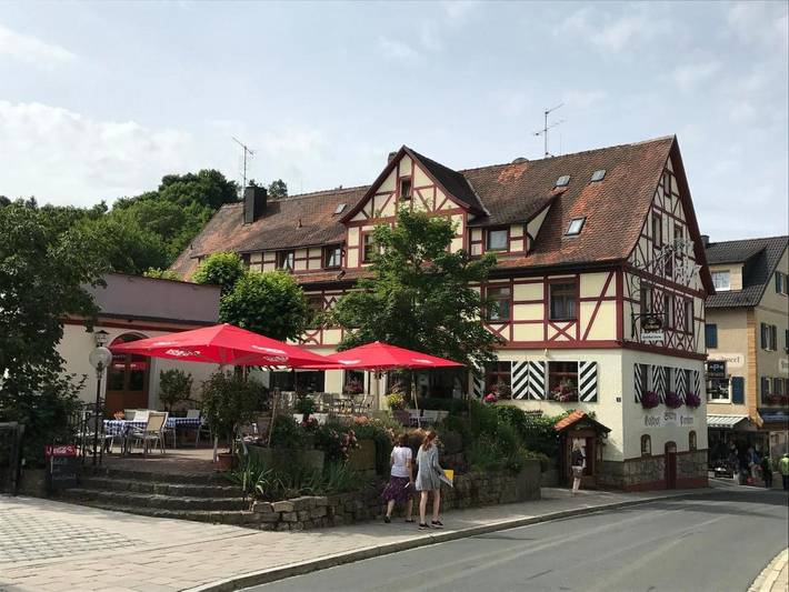 BnB für 2 Personen, mit Terrasse und Ausblick in der Fränkische Schweiz