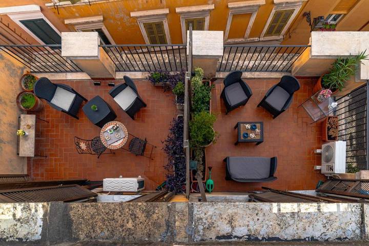 Loft per 6 persone, con panorama e terrazza a Trastevere