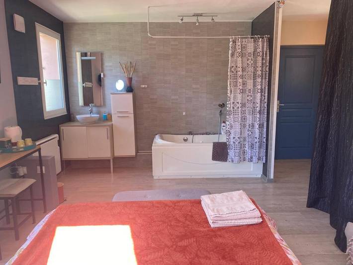 Chambre d’hôte pour 2 personnes, avec Jacuzzi et Terrasse ainsi que Jardin et Piscine à Bollène - 3
