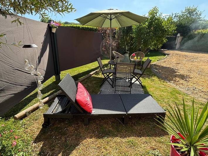 Appartement de vacances pour 4 personnes, avec Terrasse ainsi que Jardin et Vue