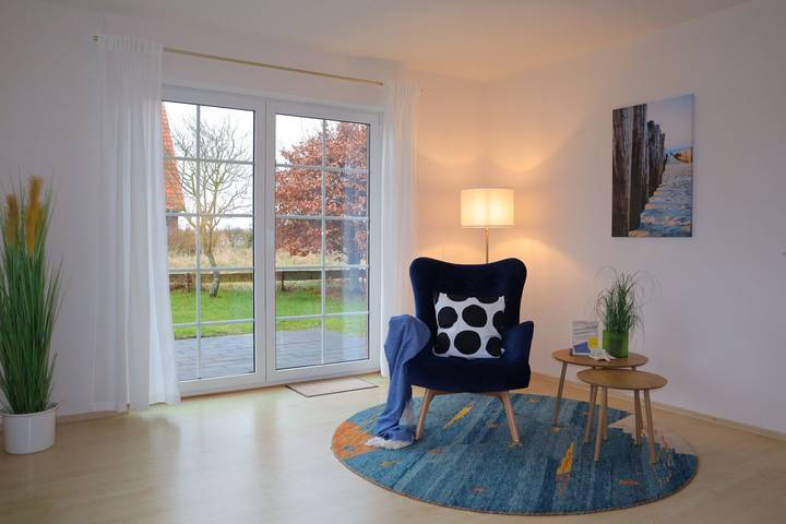 Ferienhaus für 7 Personen, mit Garten und Ausblick an der Wurster Nordseeküste