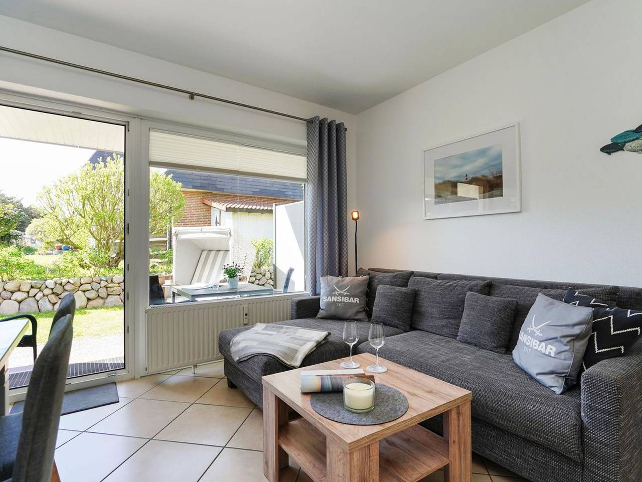 Ganze Ferienwohnung, Nordstern - Nordstern – 3-Zimmer-App. für 4 Personen mit Terrasse, Stellplatz, Wlan. in Westerland, Sylt (Gemeinde)
