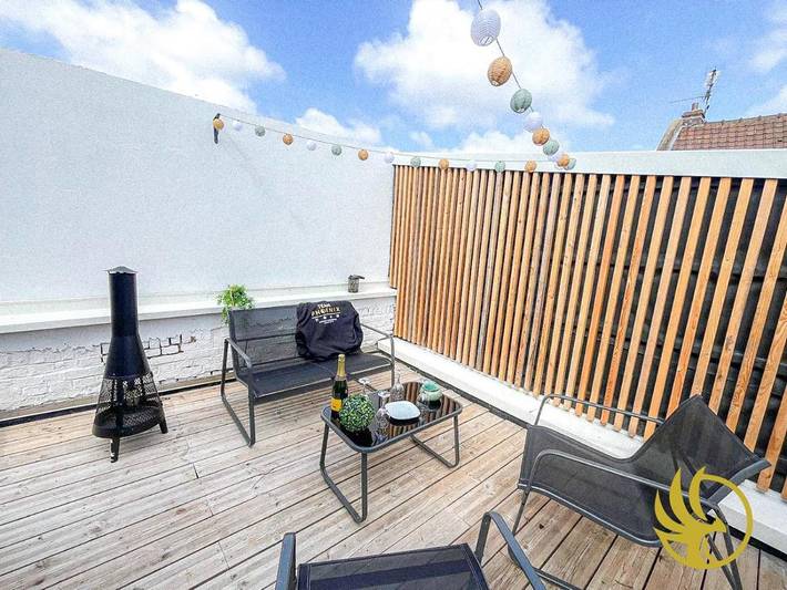 Appartement de vacances pour 4 personnes, avec Balcon ainsi que Terrasse et Vue