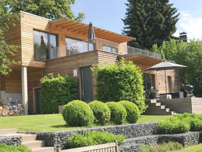 Ferienwohnung für 2 Personen, mit Balkon und Terrasse sowie Garten und Sauna in Poppenhausen