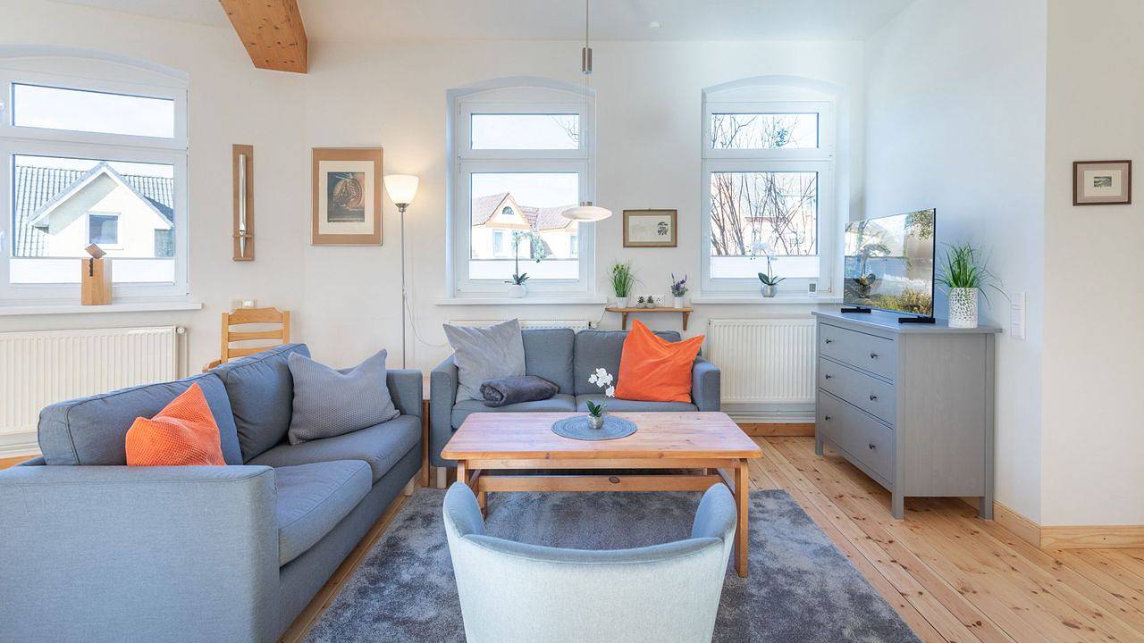 Appartement de vacances entier, Ferienwohnung für 4 Personen (90 m²) in Husum in Husum Hafen, Husum
