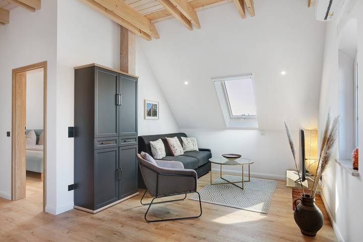 Apartament wakacyjny dla 4 osób, z ogród w Płaskowyż Barnim