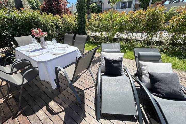 Ferienwohnung für 5 Personen, mit Garten und Terrasse, mit Haustier in Riccione