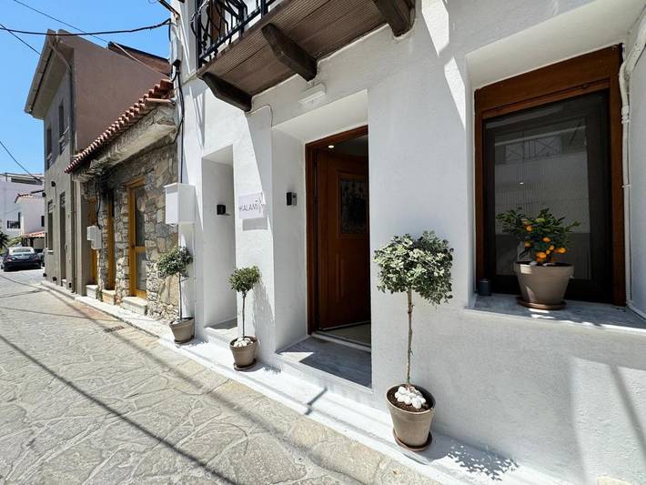 Vakantieappartement voor 3 personen, met uitzicht en balkon, kindvriendelijk in Samos