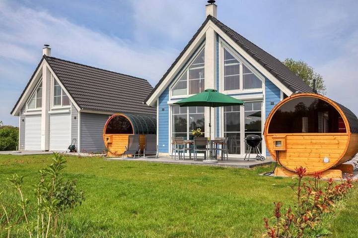 Ferienhaus für 4 Personen, mit Terrasse und Garten sowie Sauna