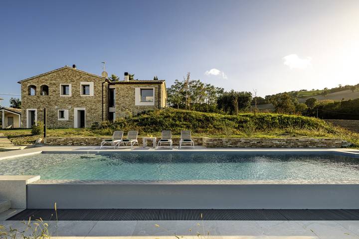 Maison de vacances pour 8 personnes, avec jardin et balcon à Pergola