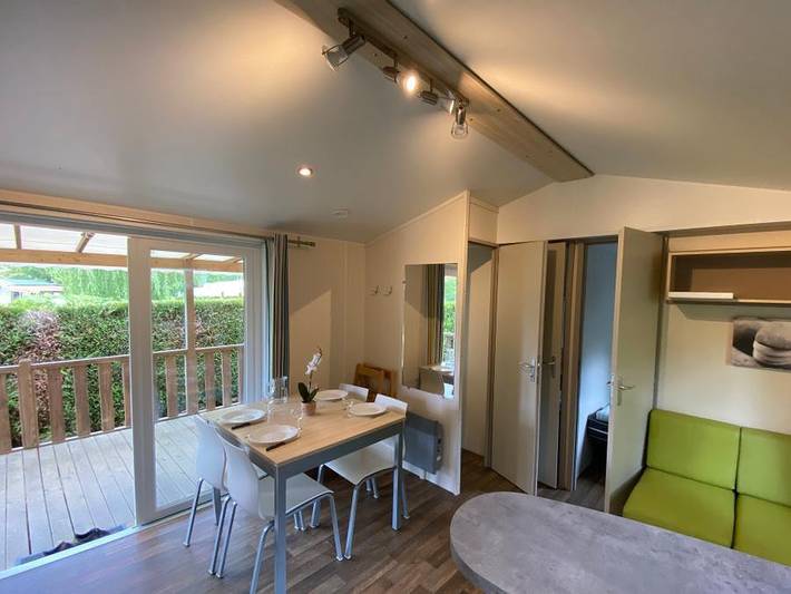 Camping Les 4 Saisons - Mobilheim 6 personen - Couflens in Oust, Parc naturel régional des Pyrénées ariégeoises