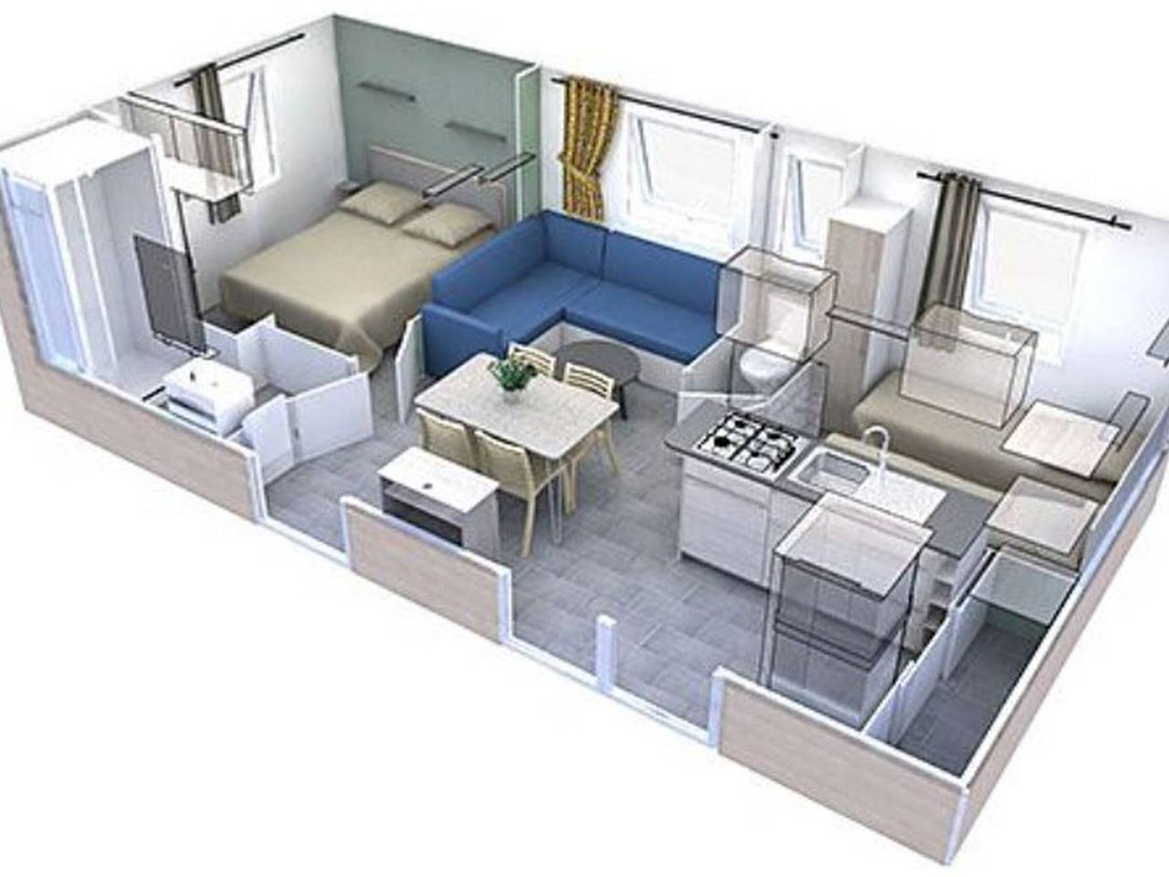 Acogedor mobil home - 4 pers. in Anduze, Cevenas