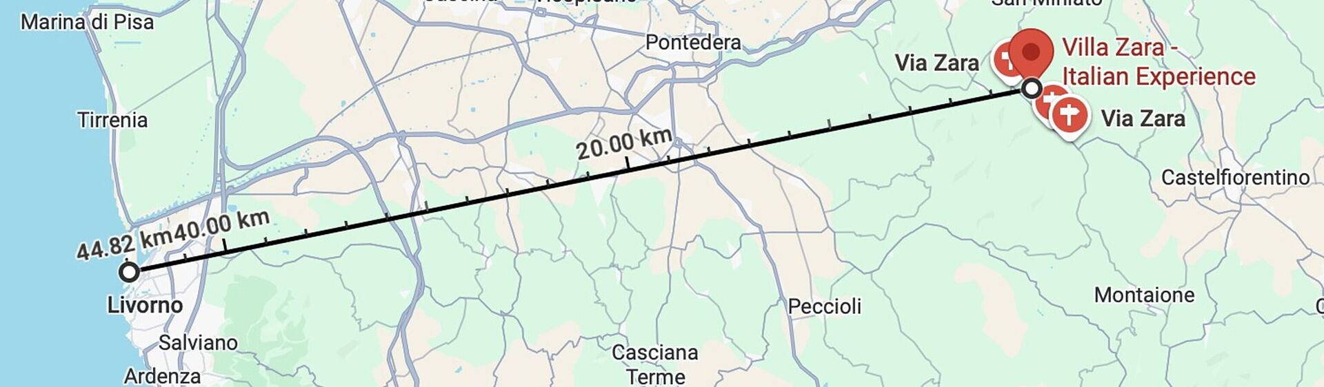 Villa Zara in San Miniato, Pisa e dintorni