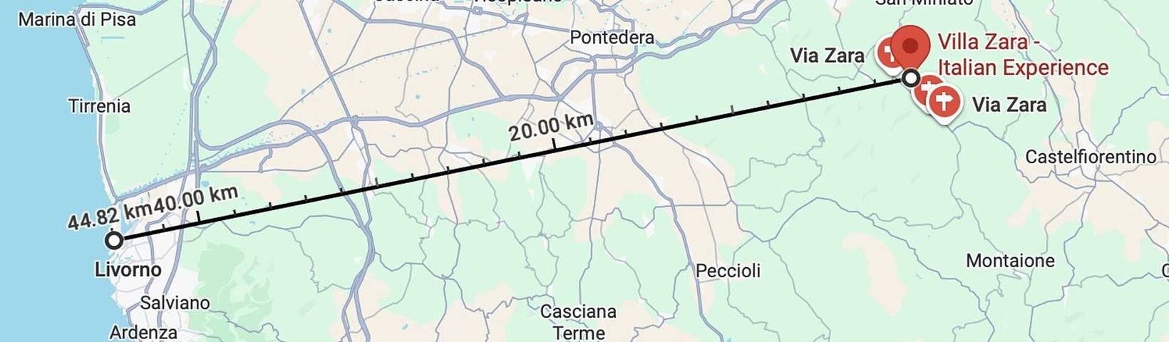 Villa Zara in San Miniato, Pisa e dintorni